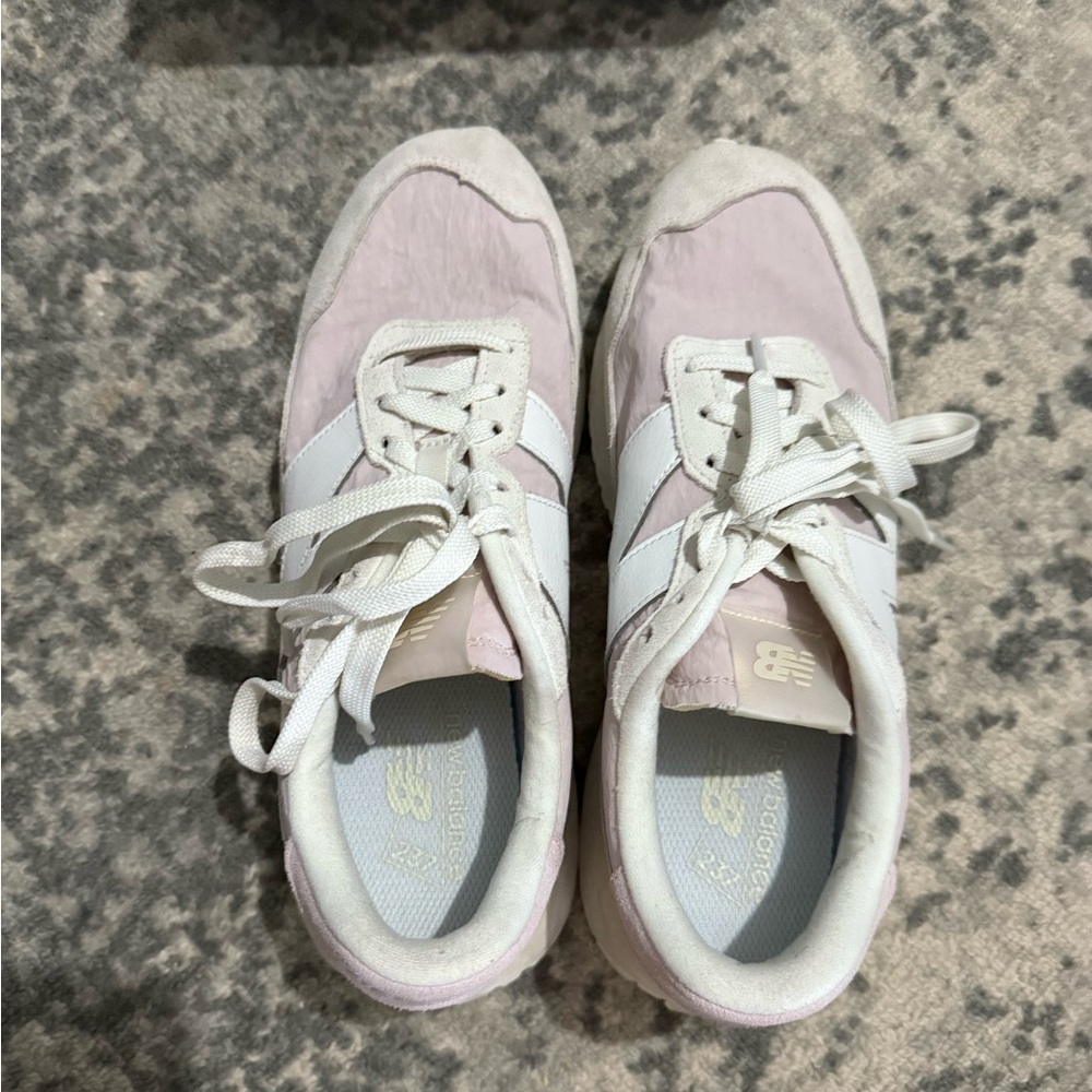 New Balance 237 Light Pink and White Sneakers